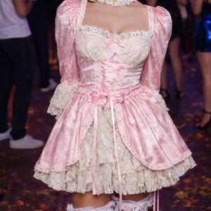 Dolls Kill Cake Queen Pink Dress Small NWT